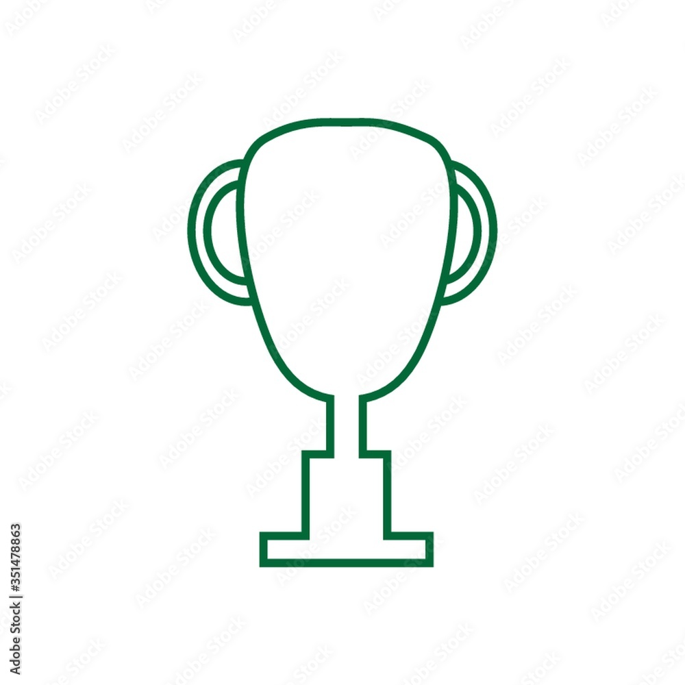 A trophy illustration. A trophy illustration.