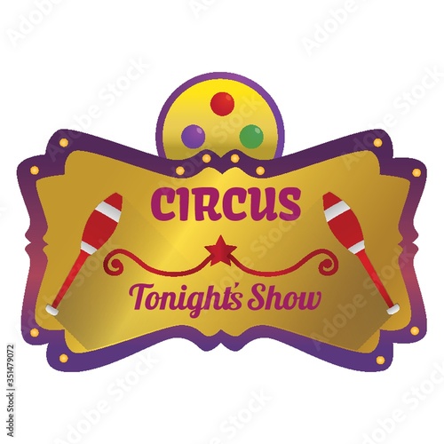 circus tonight's show label