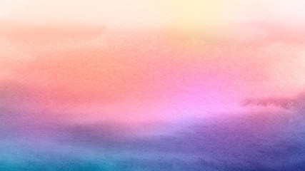 Dark ombre rainbow watercolor style background illustration