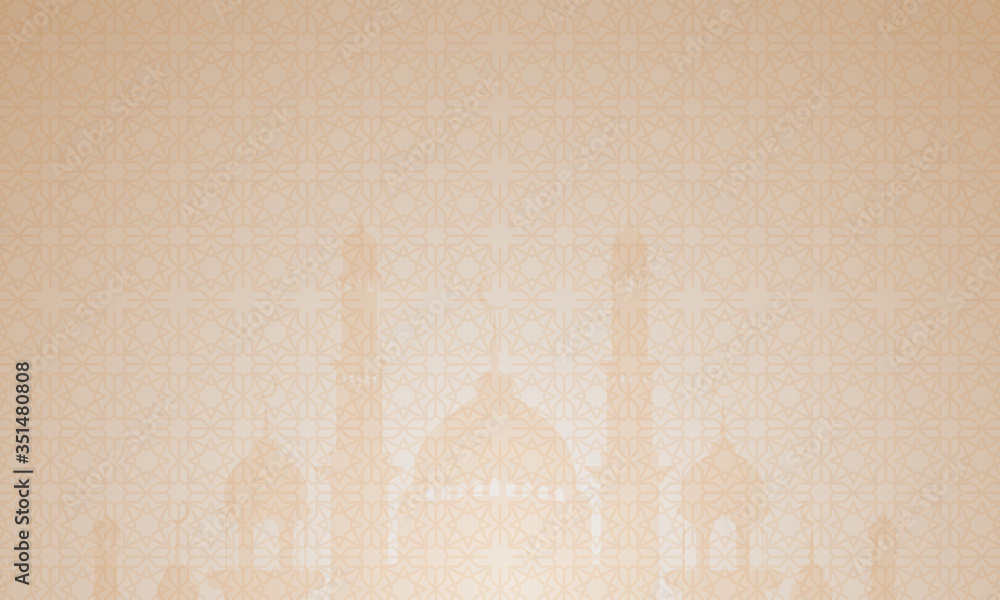 islamic background with hanging lights and pastel colors, light brown color,  eid mubarak background, ramadan and islamic religion wallpaper. Stock  Vector | Adobe Stock