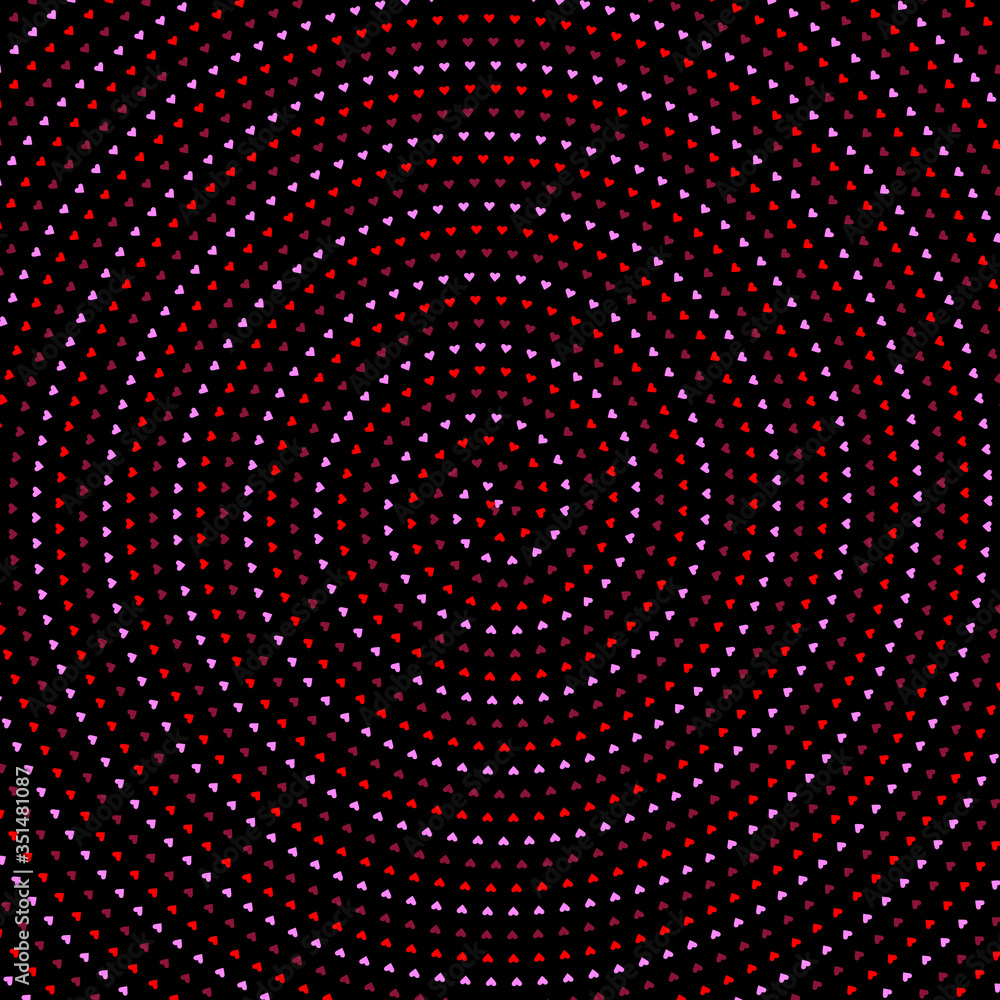Happy Valentines Day concept. Abstract design with hearts in spiral Happy Valentines Day concept. Abstract design with hearts in spiral