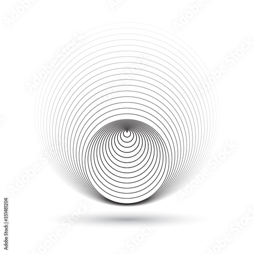 set of circles like optical illusion