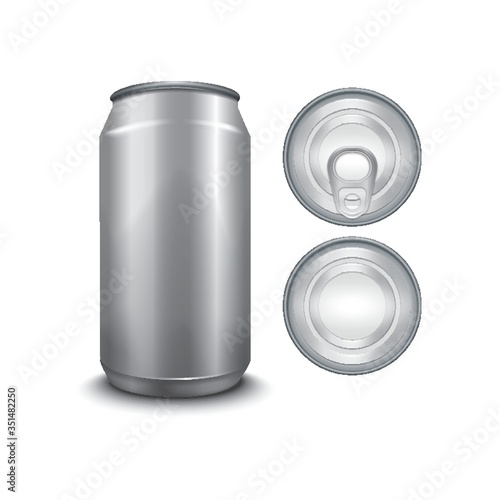 blank aluminium can