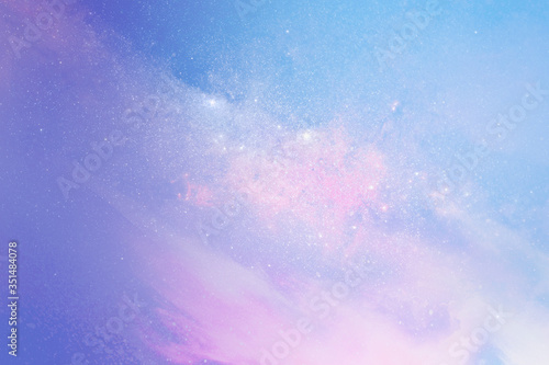 Pastel galaxy patterned background illustration