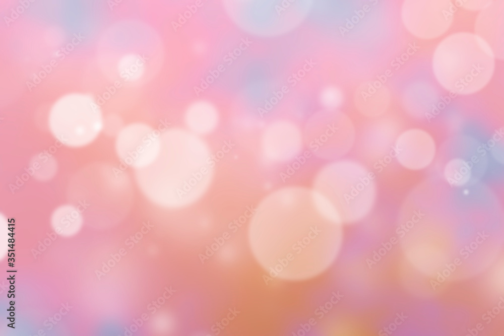 Pinkish bokeh patterned background illustration