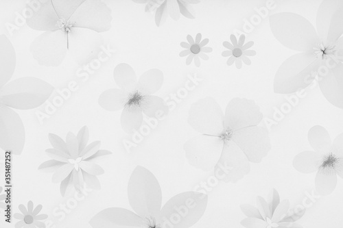 Gray floral background design resource