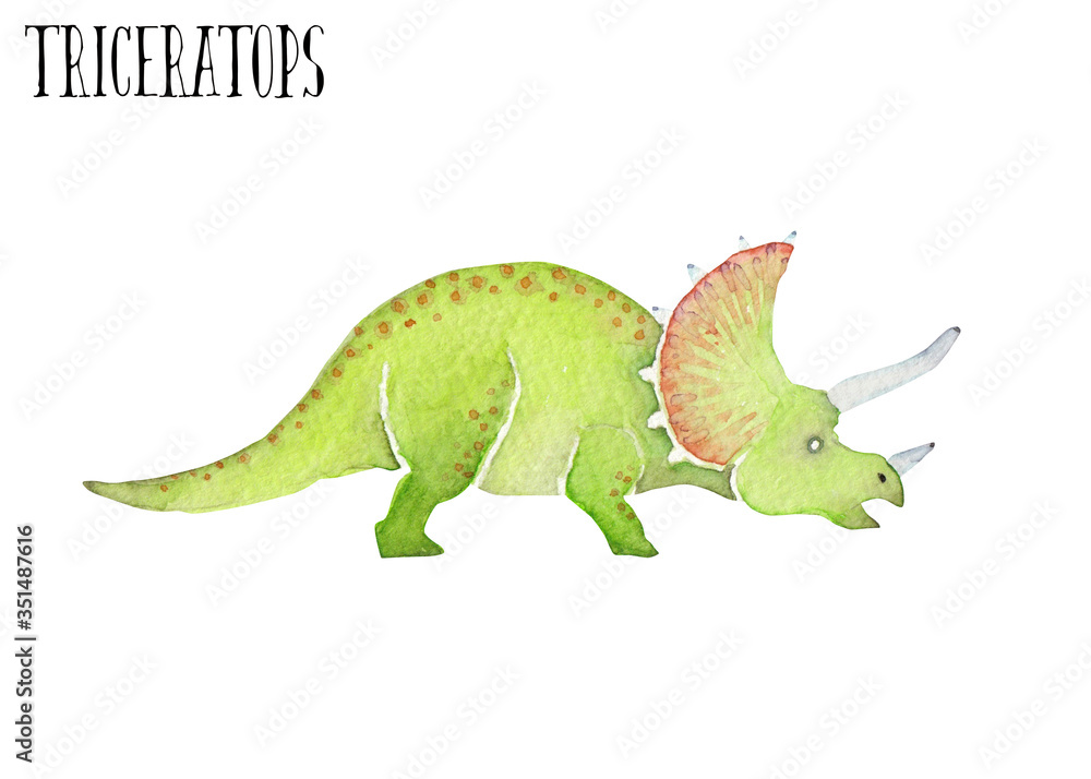 トリケラトプス 恐竜 水彩 イラスト Stock Illustration Adobe Stock トリケラトプス 恐竜 水彩 イラスト Stock Illustration Adobe Stock