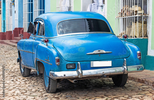 Cuban classic car in Trinidad, Oldtimer in Trinidad