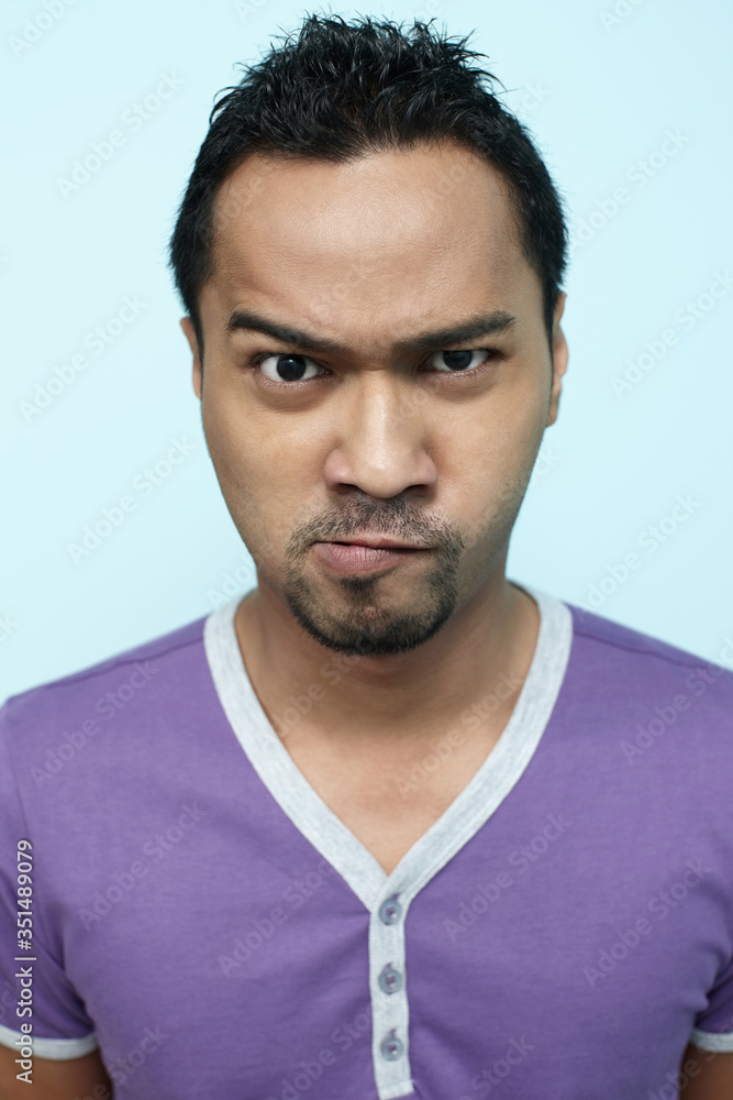 Man looking angry Man looking angry