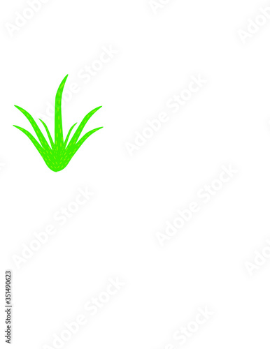 Simbolo o logo per aloe vera pianta molto usata in cosmetica o lenitiva e cicatrizzante in erboristeria