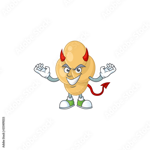 A cartoon image of bordetella pertussis as a devil character photo