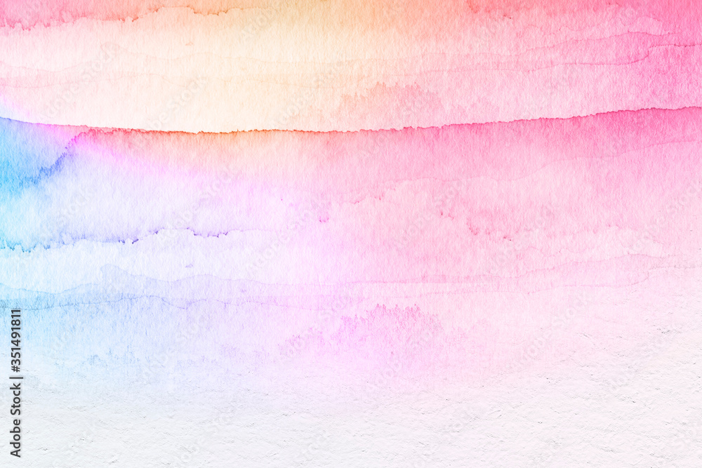 Colorful watercolor textured background - obrazy, fototapety, plakaty 