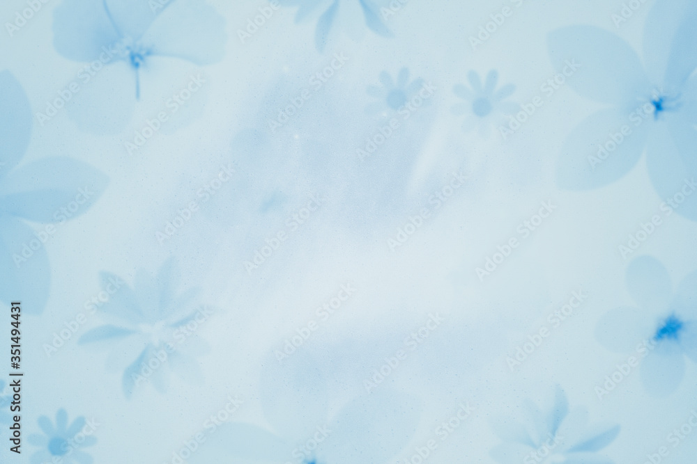 Flower patterned light blue background Flower patterned light blue background