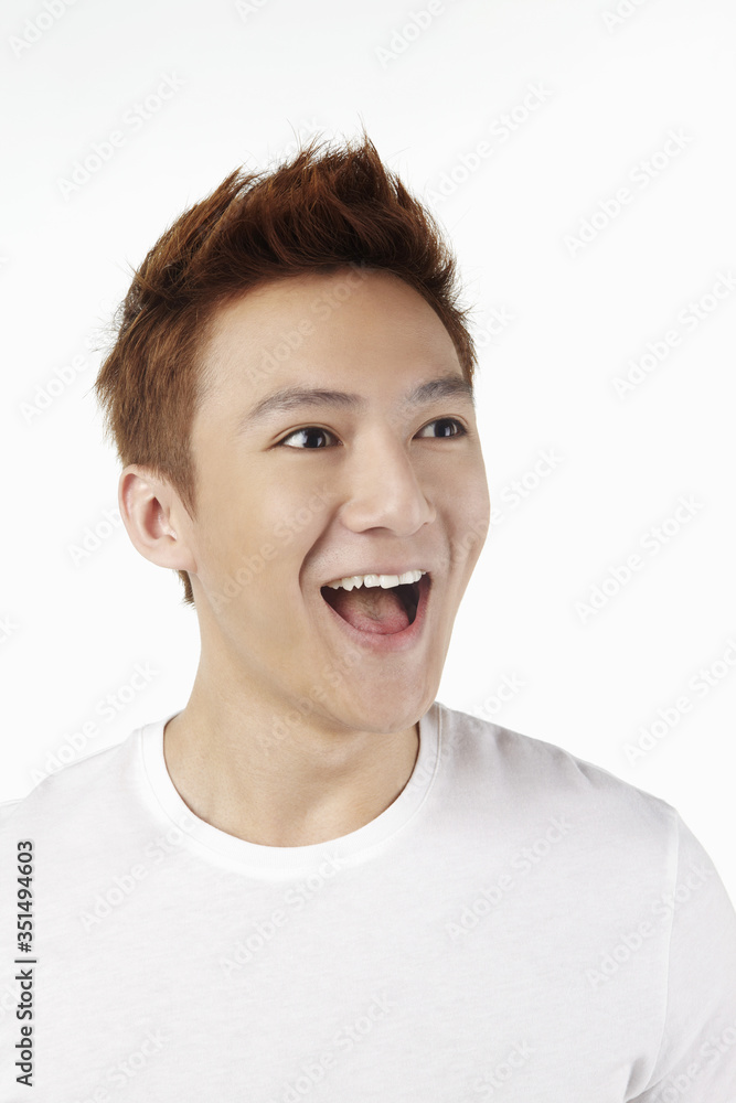 Happy man smiling Happy man smiling