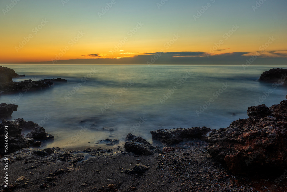 A sunrise on the coast of la renega, Costa azahar