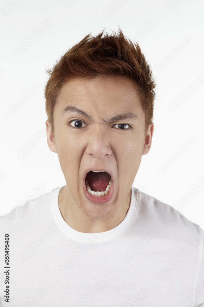 Angry man shouting Angry man shouting