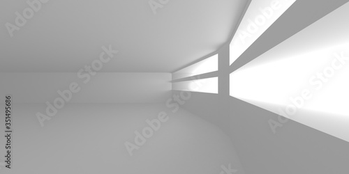 Abstract White Architecture Design Concept