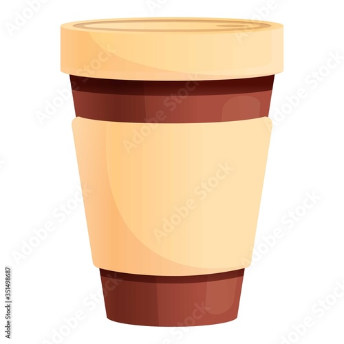 Coffee cup icon. Cartoon of coffee cup vector icon for web design isolated on white background