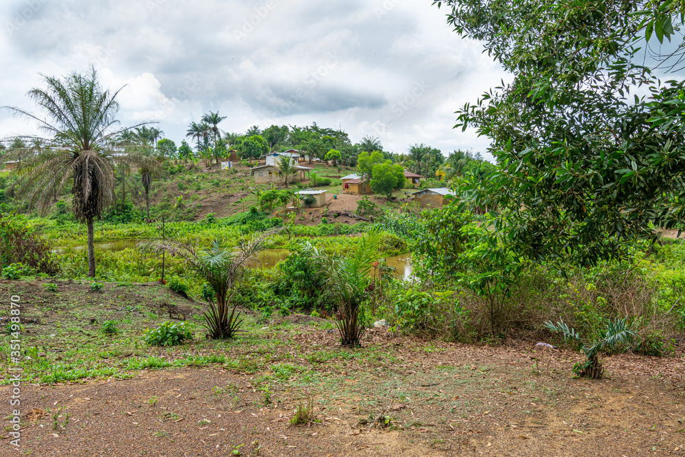 Remote Liberian village in the Bensonville City district, Montserrado County