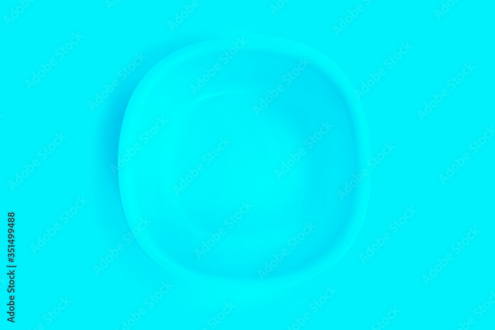 Blue plate on a blue background. Blue plate on a blue background.