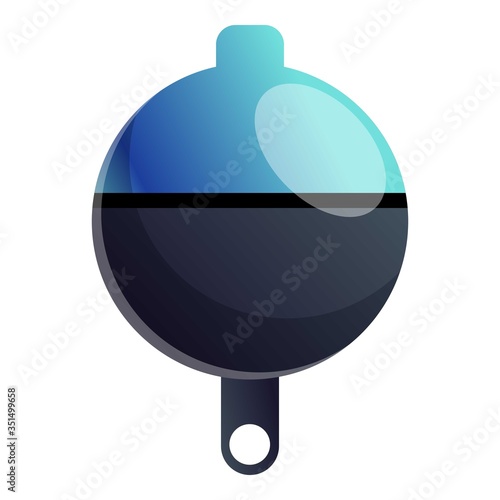 Lure bobber icon. Cartoon of lure bobber vector icon for web design isolated on white background