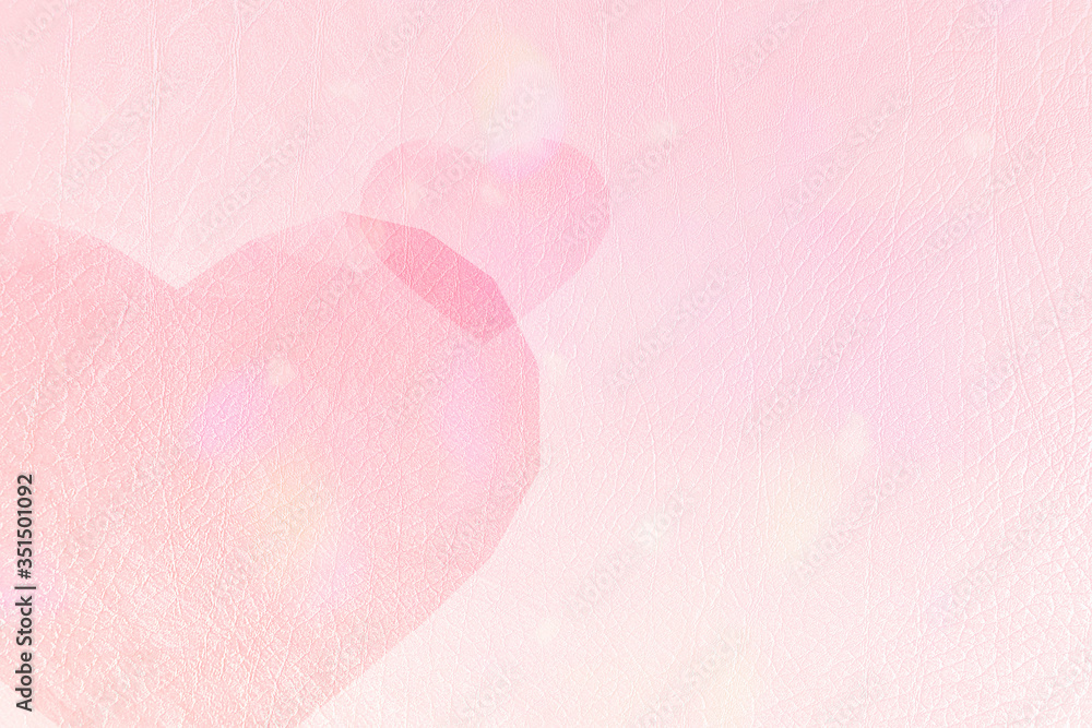 Heart patterned on a pink background - obrazy, fototapety, plakaty 