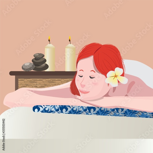 woman in spa