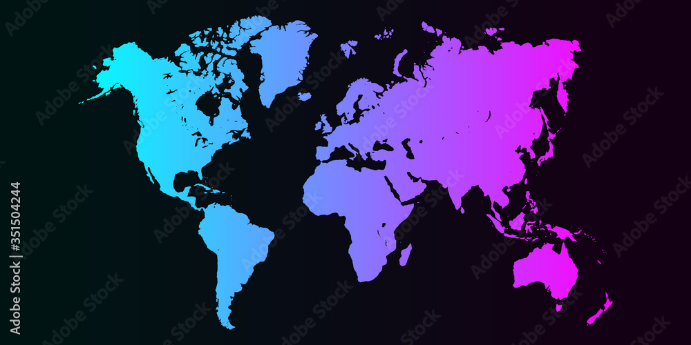 Obraz premium Cyan To Magenta Gradient Combination Perfect Match