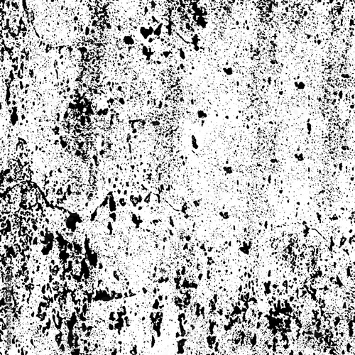 Grunge background black and white. Texture of chips  cracks  scratches  scuffs  dust  dirt. Dark monochrome surface. Old vintage vector pattern
