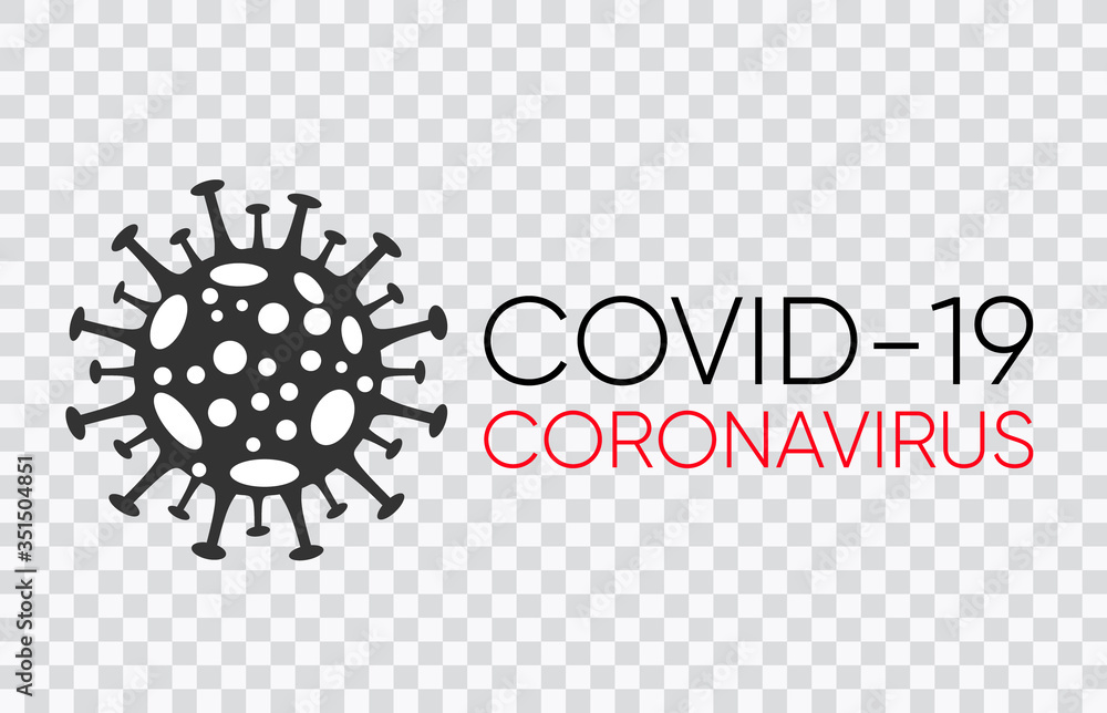 Coronavirus Bacteria Cell Icon, 2019-nCoV Novel Coronavirus Bacteria. No Infection and Stop Coronavirus Concepts Dangerous Coronavirus Cell in China, Wuhan. transparent background Isolated Icon