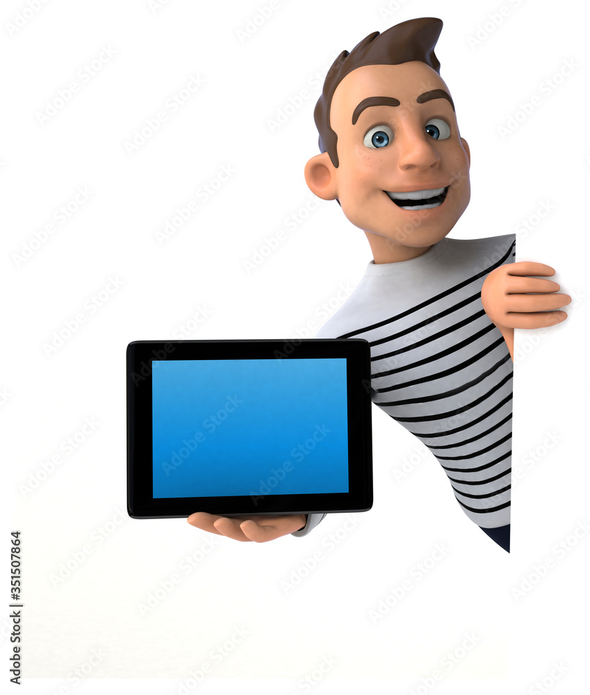 Fun 3D cartoon casual character Fun 3D cartoon casual character
