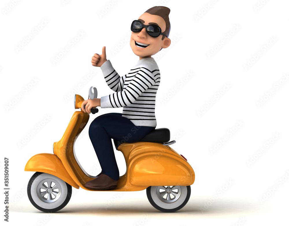 Fun 3D cartoon casual character Fun 3D cartoon casual character