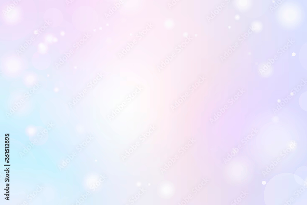 Pastel colorful gradient with Bokeh light background
