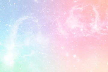 Pastel colorful gradient with Bokeh light background