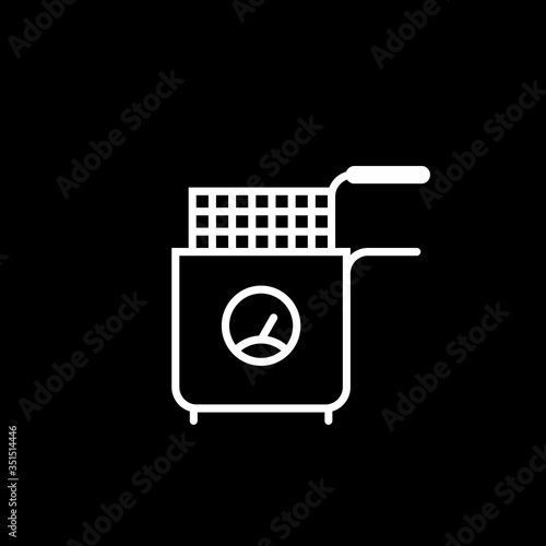 Deep Fryer icon. Vector