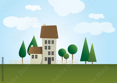 house at countryside