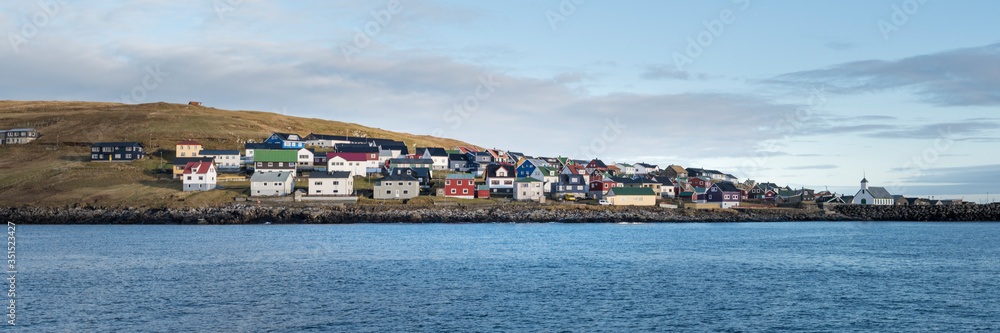The Quiet town of Nolsoy in The Faroe Islands