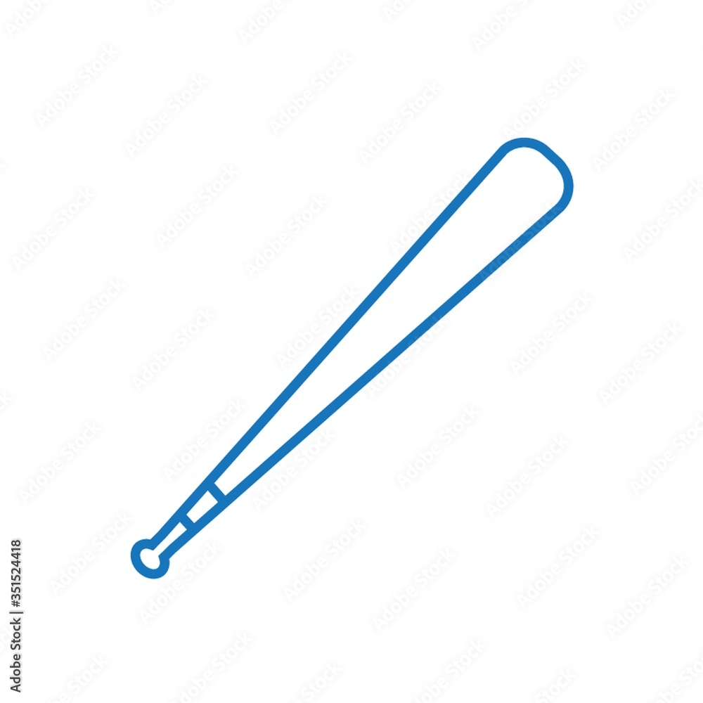 A baseball bat illustration. A baseball bat illustration.
