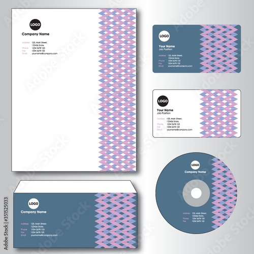 A business cards and compact disc illustration.