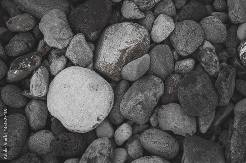 Canvas Print stones on the beach