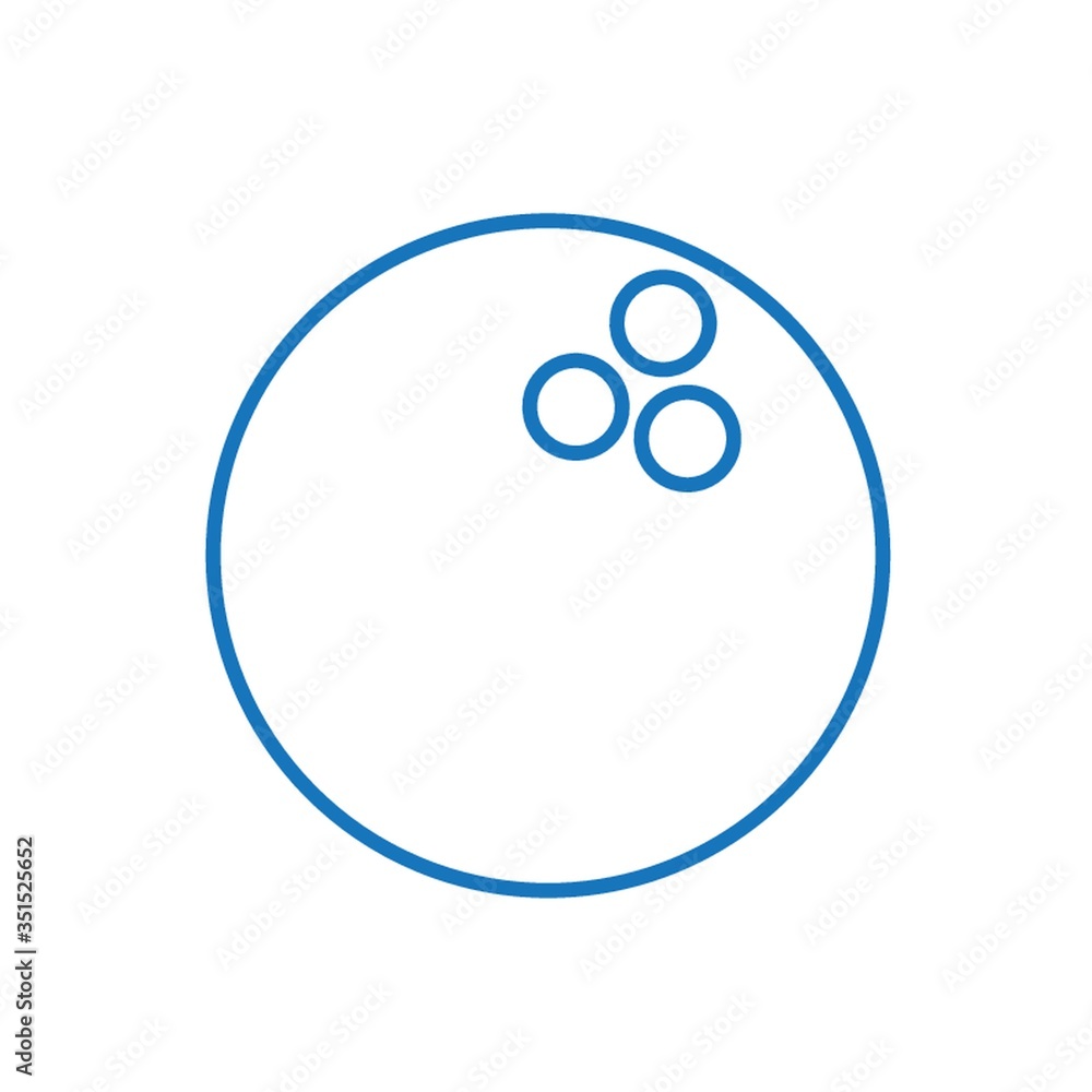 A bowling ball illustration. A bowling ball illustration.