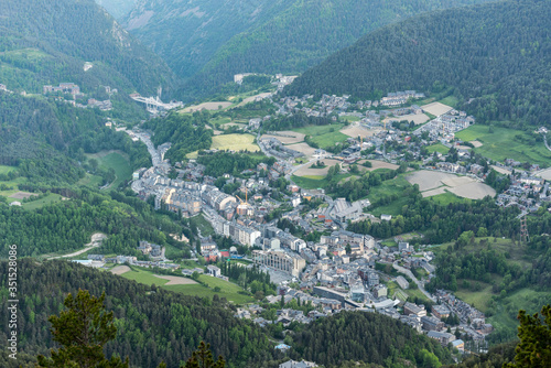 Cityscape in Summer of La Massana, Andorra