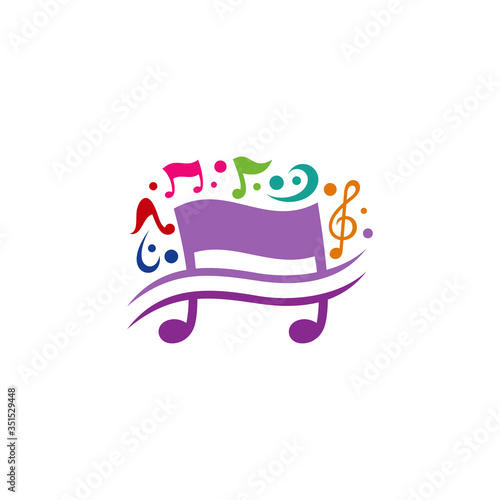 Playful music logo