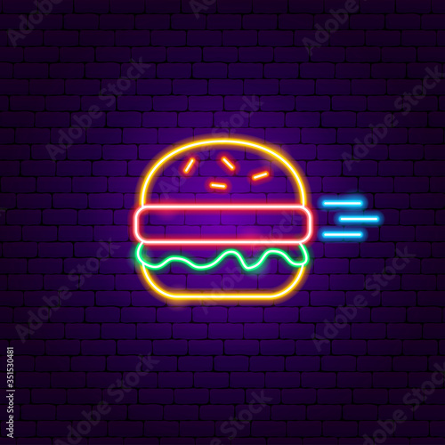 Fast Burger Neon Sign