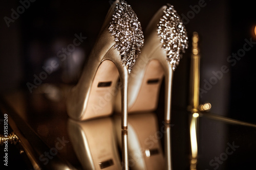 Wedding bride luxury fashion shoes