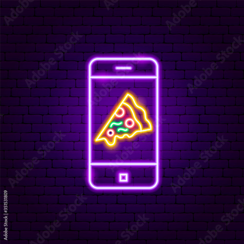Pizza Mobile Neon Sign
