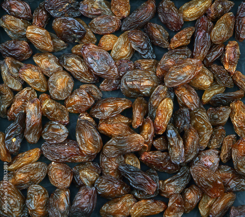Organic sun dried raisins. For texture or background.
