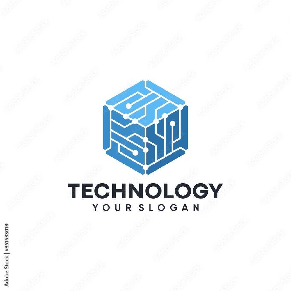 Modern Hexagon tech logo designs concept vector, Hexa Technology logo template Modern Hexagon tech logo designs concept vector, Hexa Technology logo template