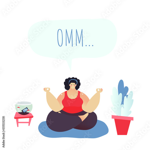 Digital detox - concept vector illustration. An idea of gadget disconnecting, healthy lifestyle, escape from internet and digital media addiction.