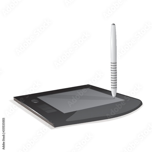 graphic tablet and stylus